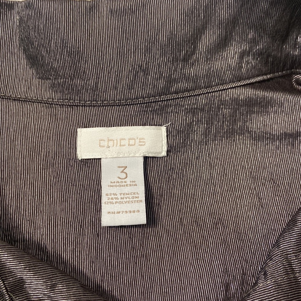 Chico’s Brown Metallic Jacket - image 5